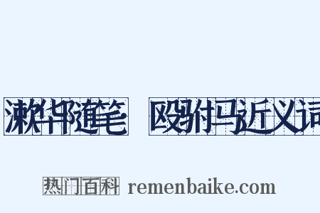 漱华随笔·殴驸马近义词是什么意思的图片